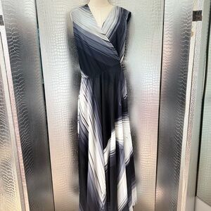 Analili Black Maxi Dress with Flowing Design